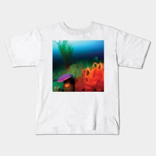 Fantasy Underwater Seascape Kids T-Shirt